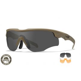 Wiley X - ROGUE COMM Grey/Clear/Rust Tan Frame