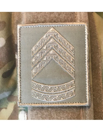 Gradstegn Oversergent, khaki på Velcro