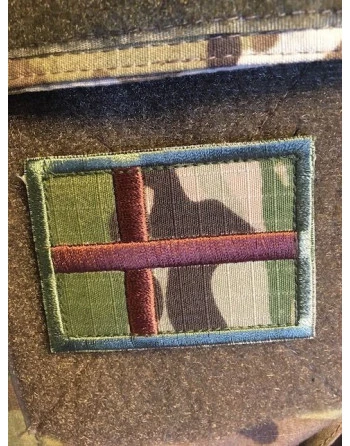 Dannebrog - MultiCam på velcro