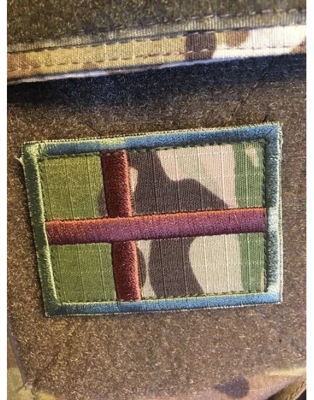 Dannebrog -  Stor MultiCam på velcro