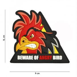 3D PATCH BEWARE OF ANGRY BIRD