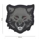 PATCH 3D PVC WOLF GREEN
