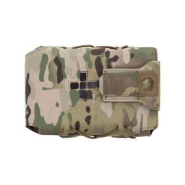 Laser Cut Large Horizontal Individual First Aid Kit Pouch, MultiCam