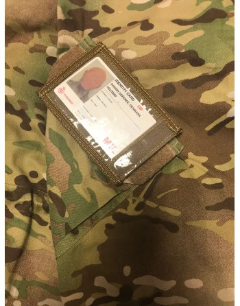 LANCER - ID-kort holder med velcro, Olivengrøn