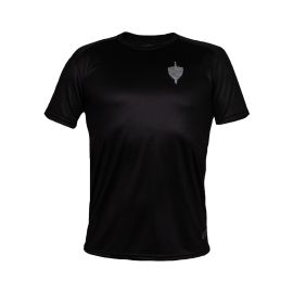 Regiment Running shirt, black with reflective regimental badge