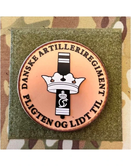Danske Artilleriregiment, Rundt, Grøn/Grå og på velcro