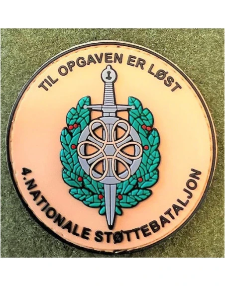 4 Nationale Støttebataljon, Rundt, Khaki og på velcro