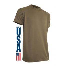 XGO - Relaxed Fit T-shirt med Regimentsmærke på bryst, TAN-499