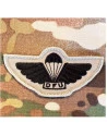 DFU Faldskærmsvinge, Khaki/sort, Iron On