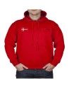 Hoodie med Dannbrog