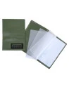 Dokumentholder med plastlommer, A5, Grøn