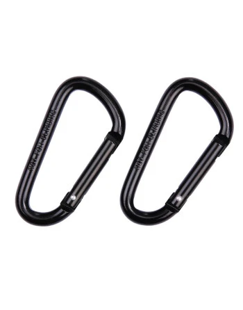 BCB - 2 pak 8mm karabiner (CL114), Sort