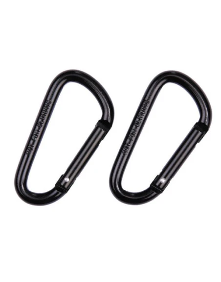 BCB - 2 pak 8mm karabiner (CL114), Sort