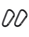 BCB - 2 pak 8mm karabiner (CL114), Sort