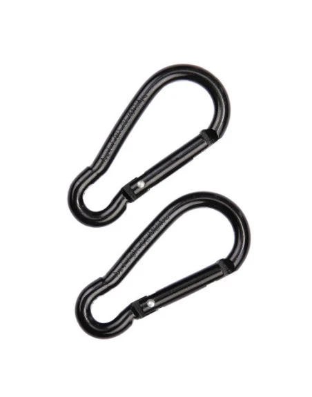 BCB - 2 pak 6mm karabiner (CL115), Sort