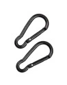 BCB - 2 pak 6mm karabiner (CL115), Sort