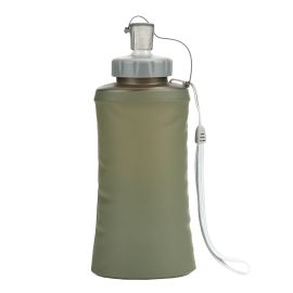 101 INC - Vandflaske 600ml, foldbar, oliven