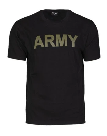 MIL-TEC - T-Shirt "ARMY" PT - Sort/Oliven