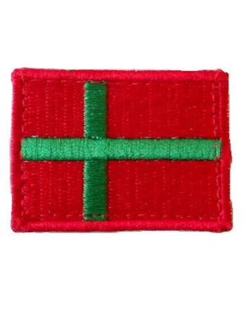 Bornholmsk Flag - på velcro, stor