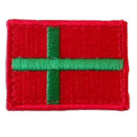 Bornholmsk Flag - på velcro, stor