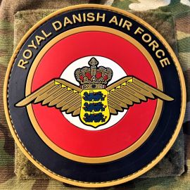 Royal Danish Air Force, rundt PVC mærke på velcro
