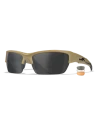 Wiley X - VALOR Clear/Grey/Light Rust Matte Tan Frame
