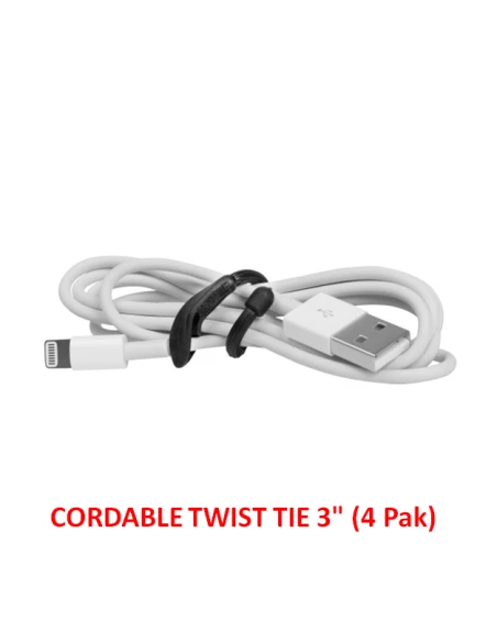 NITE IZE - GEAR TIE CORDABLE, Sort