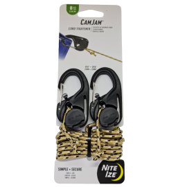 NITE IZE - CAMJAM® CORD TIGHTENER - 2 PACK WITH 8 FT. ROPE