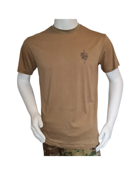 LANCER - T-shirt, MTS-Khaki m. Slesvigske Fodregiments Regimentsmærke