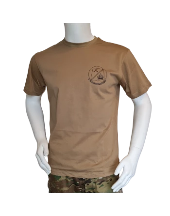 LANCER - T-shirt, MTS-Khaki m. 4. Marineeskadrons Enhedsmærke