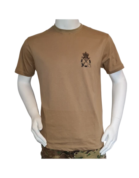 LANCER - T-shirt, MTS-Khaki m. Ingeniørregimentets Regimentsmærke