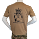 LANCER - T-shirt, MTS-Khaki m. Ingeniørregimentets Regimentsmærke