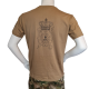 LANCER T-shirt i MTS-Khaki, m. Efterretningsregimentets Regimentsmærke trykt på brystet
