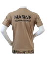 LANCER - T-shirt, MTS-khaki - med MARINEHJEMMEVÆRNET tryk