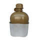 MIL-TEC - US Feltflaske med aluminium kop, Coyote
