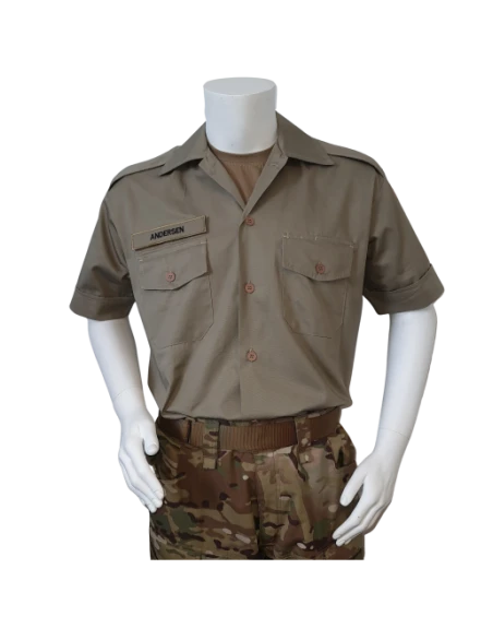 Tjenesteskjorte, Korte ærmer, MTS-Khaki