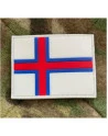 Merkid  - Færøernes flag, PVC med Velcro (6,5x5cm)