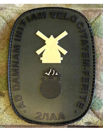 Nybølbatteriet - 1 AA, Ovalt (Retro), PVC mærke på velcro