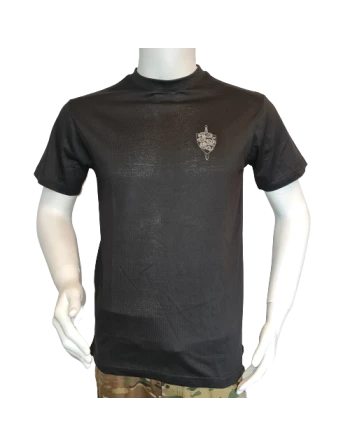 LANCER - T-shirt, Sort m. Slesvigske Fodregiments Regimentsmærke