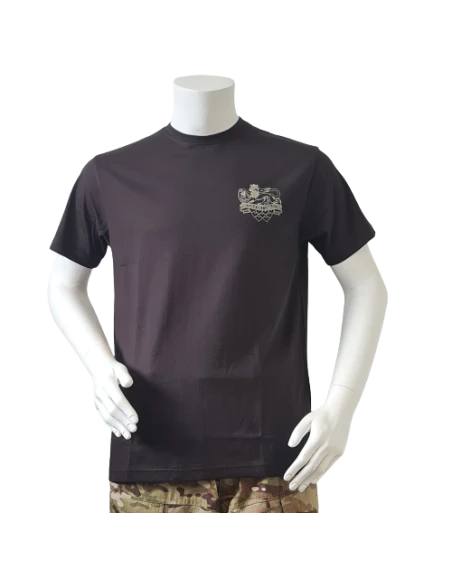 LANCER - T-shirt, Sort m. Jydske Dragonregiments Regimentsmærke