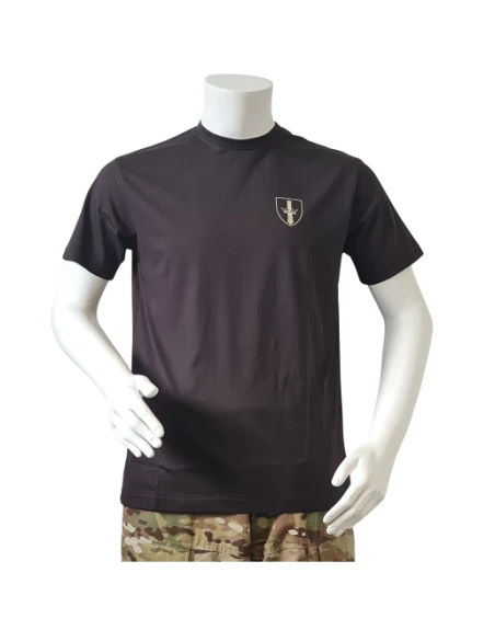 LANCER - T-shirt, Sort m. Danske Artilleriregiments Regimentsmærke