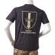 LANCER - T-shirt, Sort m. Danske Artilleriregiments Regimentsmærke