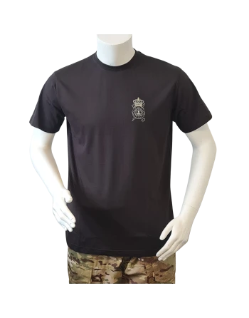LANCER T-shirt, Sort m. Efterretningsregimentets Regimentsmærke trykt på brystet