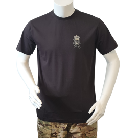 LANCER T-shirt, Sort m. Efterretningsregimentets Regimentsmærke trykt på brystet