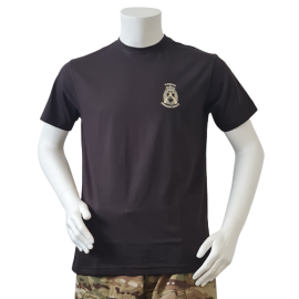 LANCER T-shirt, Sort m. Hærens Sergentskoles enhedsmærke trykt på brystet