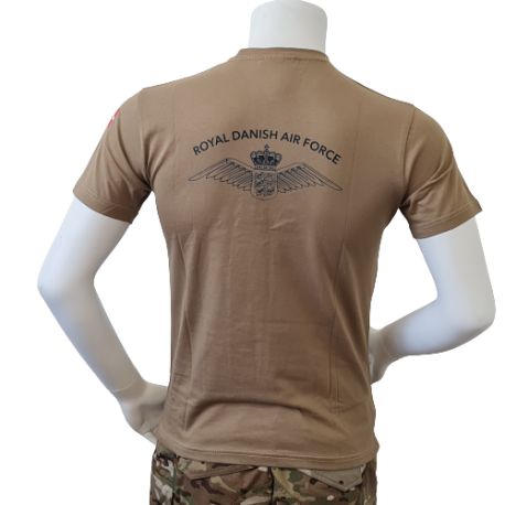 RAVEN - T-shirt, MTS-khaki - med ROYAL DANISH AIR FORCE tryk på ryg