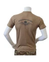 LANCER - T-shirt, MTS-khaki - med ROYAL DANISH AIR FORCE og vinge tryk på ryg