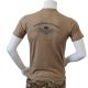LANCER - T-shirt, MTS-khaki - med ROYAL DANISH AIR FORCE og vinge tryk på ryg
