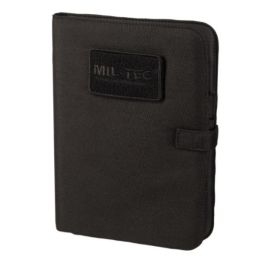 MIL-TEC - Notebook med A5 ringbind og papir, Sort