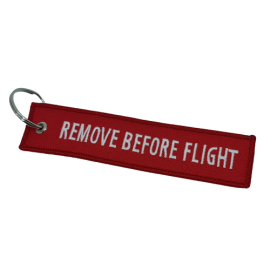 Key Hanger - "REMOVE BEFORE FLIGHT"